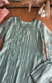 Nisha Handwork Coords- Mint Green