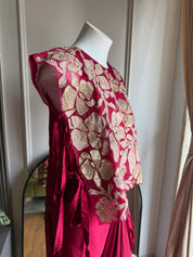 Sonali  (cowl skirt patch work)- Hot Red