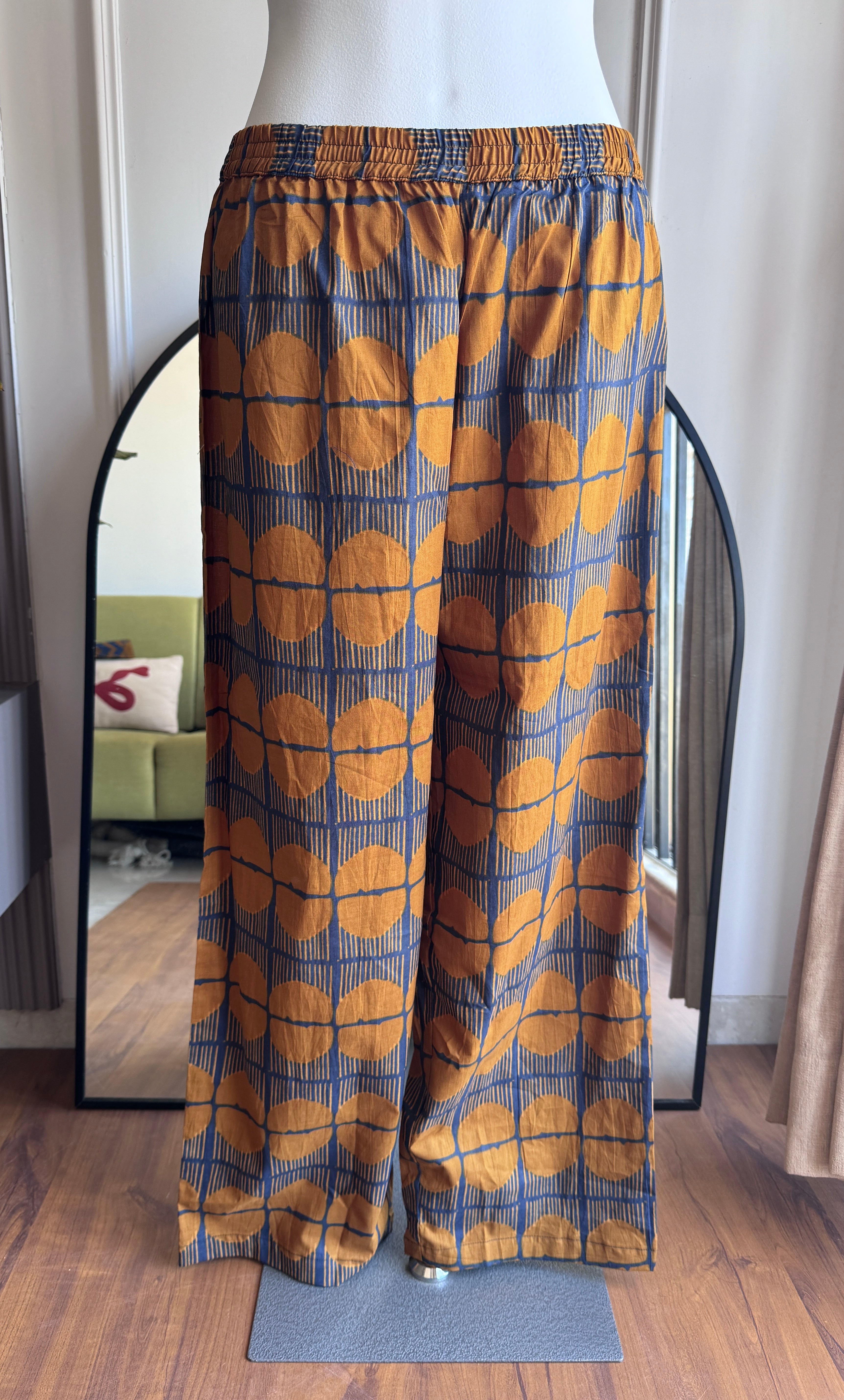 Ravina Abstract Cotton Coords- Brown