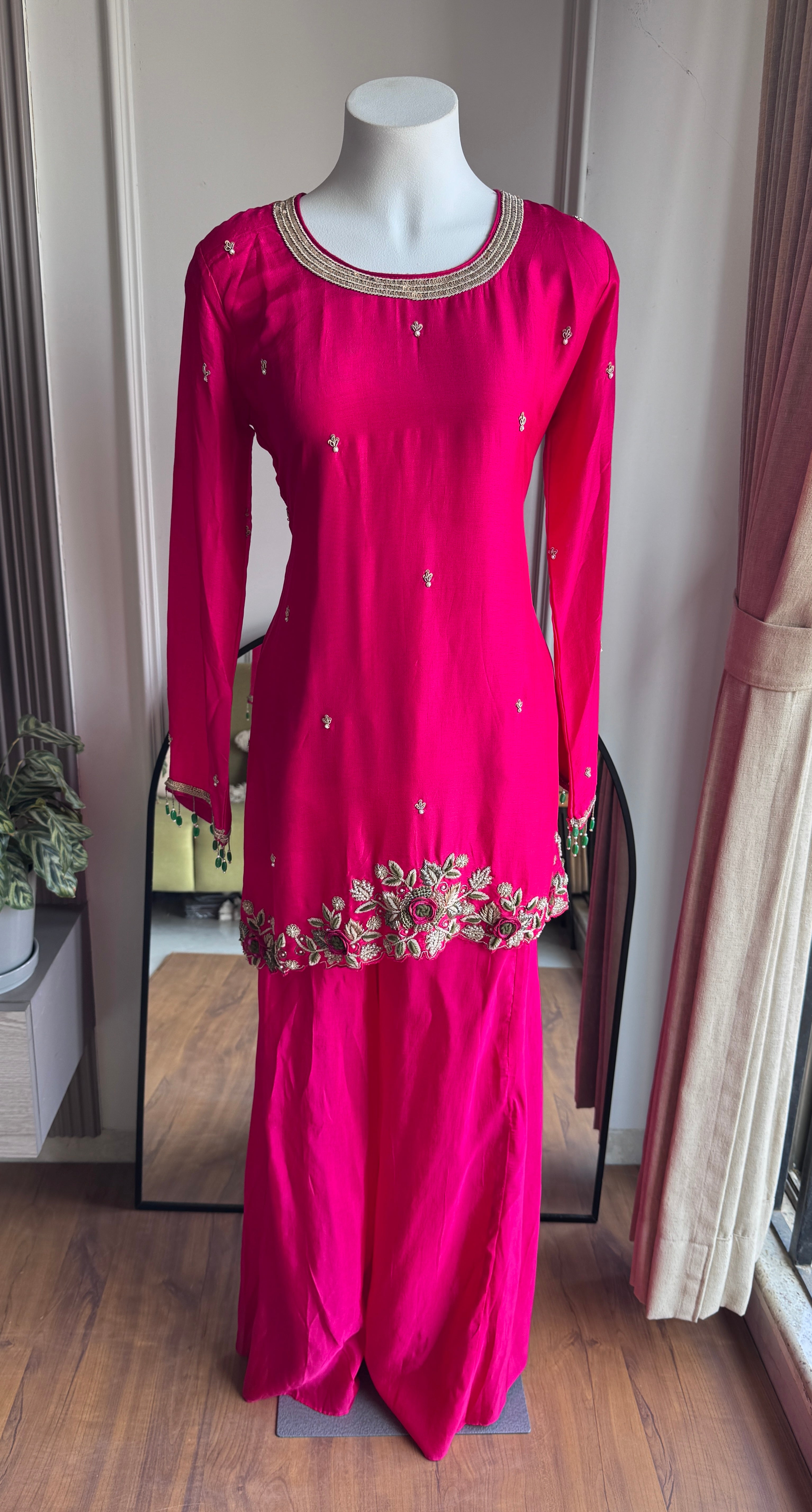 Khyati Handwork Dress- Pink