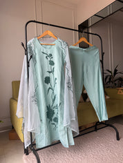 Sheela Embroided Dress- Sky Blue