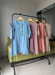 Ayushi Mul Chanderi  Embroided Coord Set