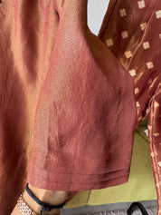 Sita Shimmer Tissue Handwork Dress