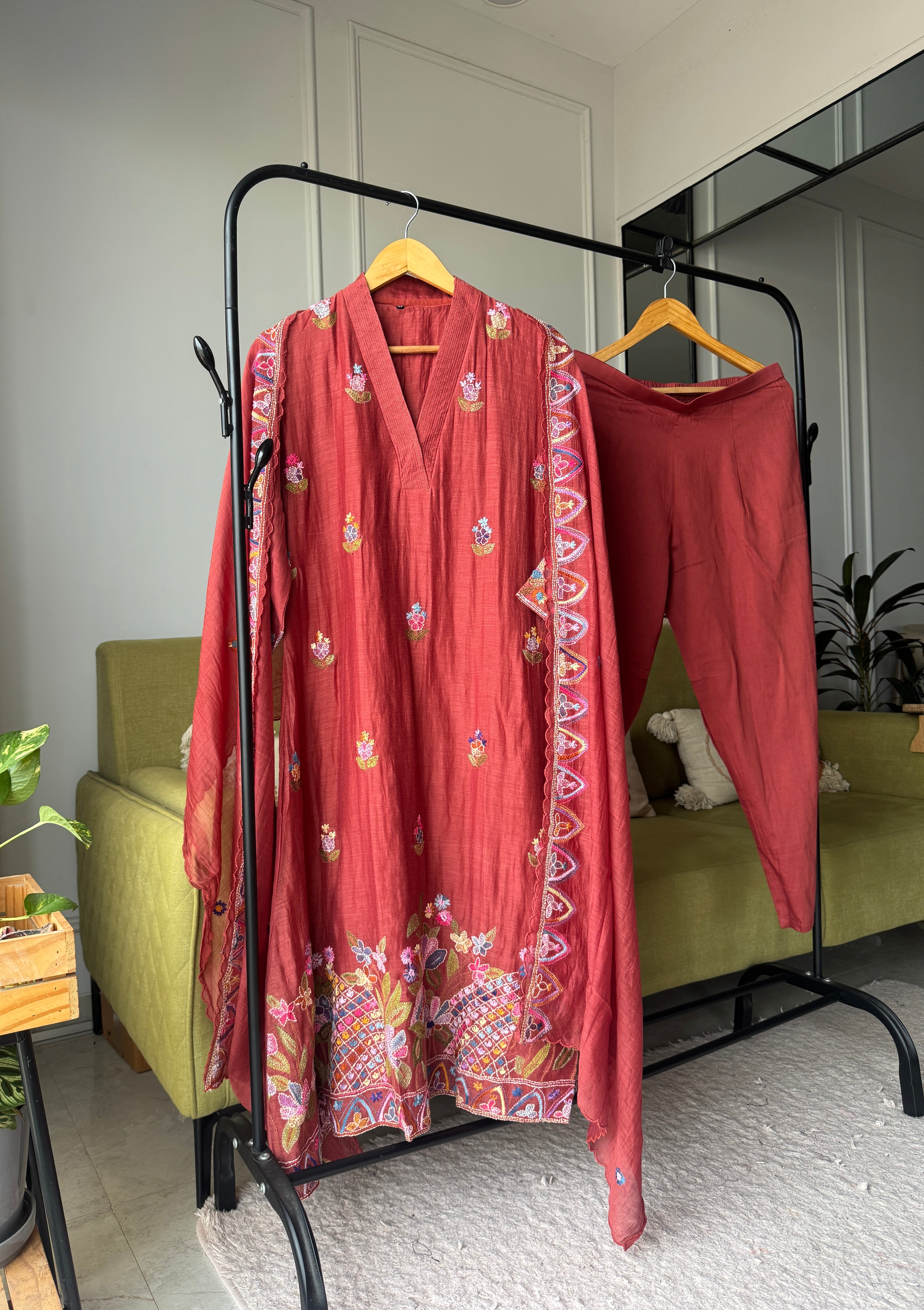 Shanaya Mul Chanderi  Dress