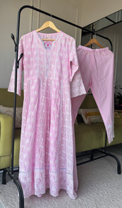 Payal Lakhnawi Anarkali Dress- Baby Pink