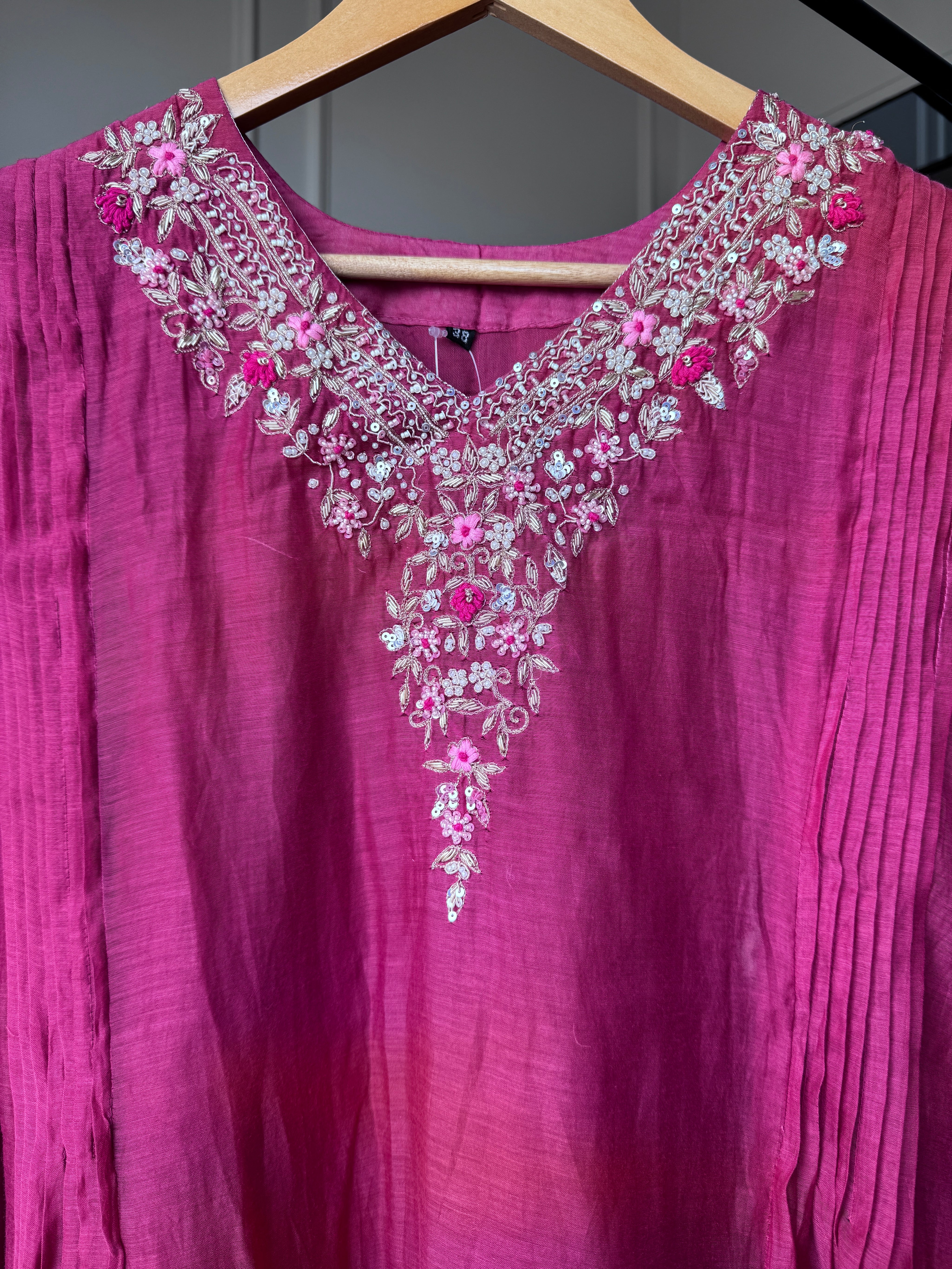 Handwork Mul Chanderi Dress