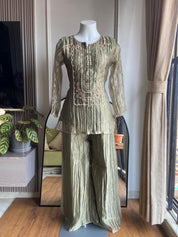 Sweeral Handwork Tissue Coord Set- Mint Green
