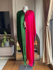 Shushmita  (hot pink and green combo)