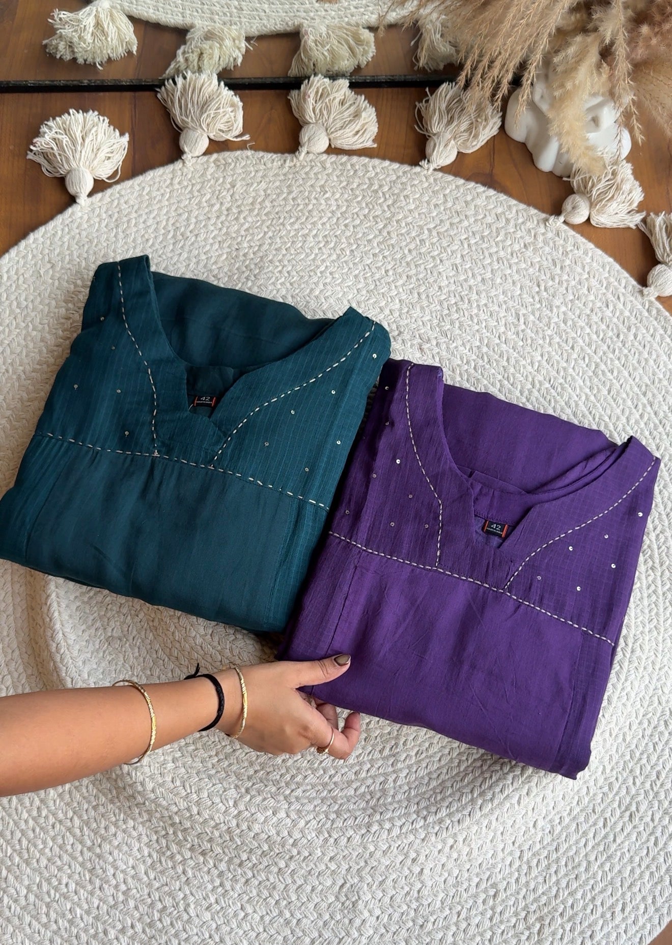 Riya Cotton With Kota Doriya Dupatta - Blue