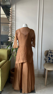 Twinkle buster with short kurta plazo  on dupatta