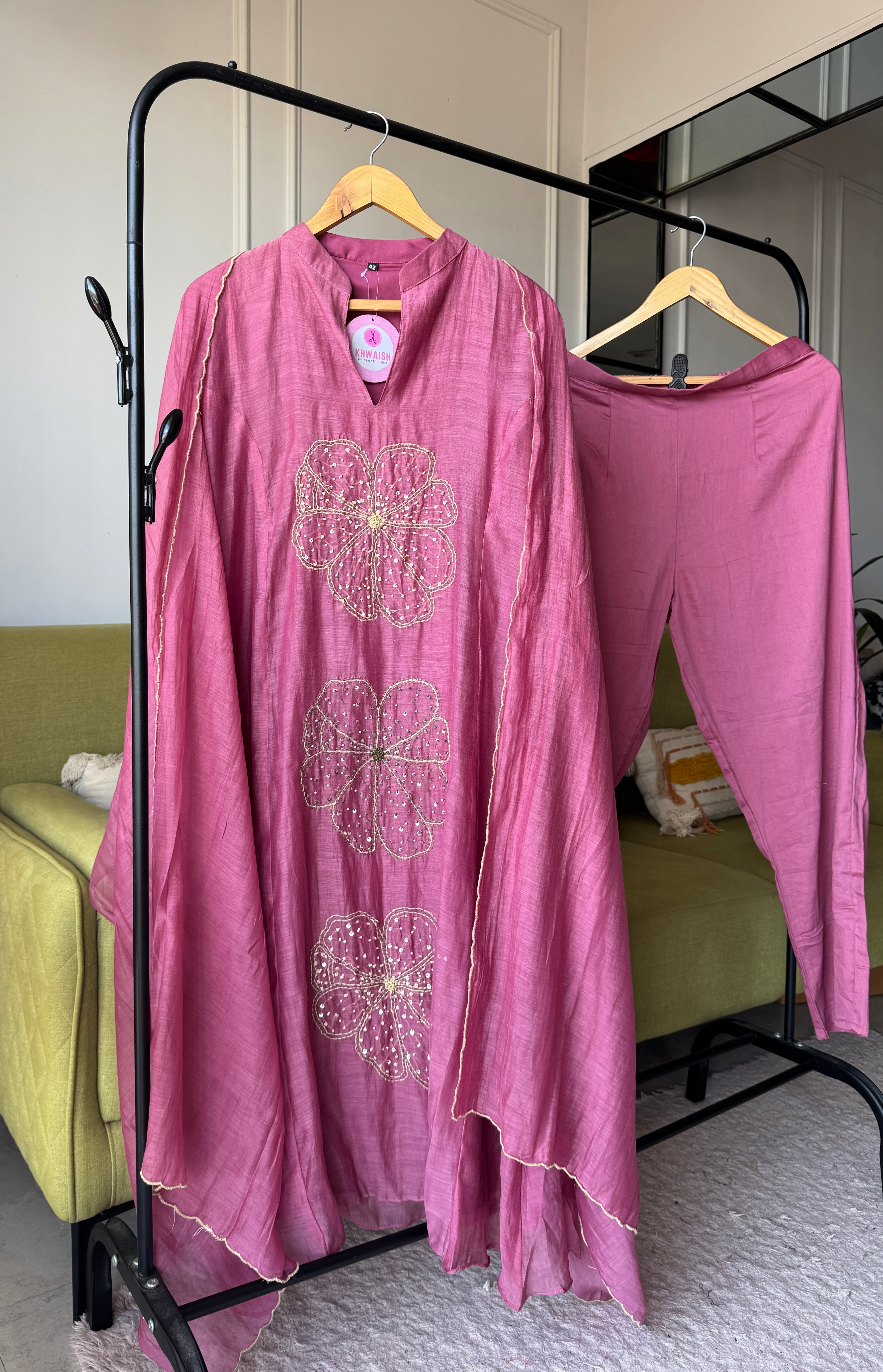 Aastha Mul Chanderi Handwork Dress