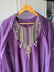Alfiya Mul Chanderi Embroided Dress