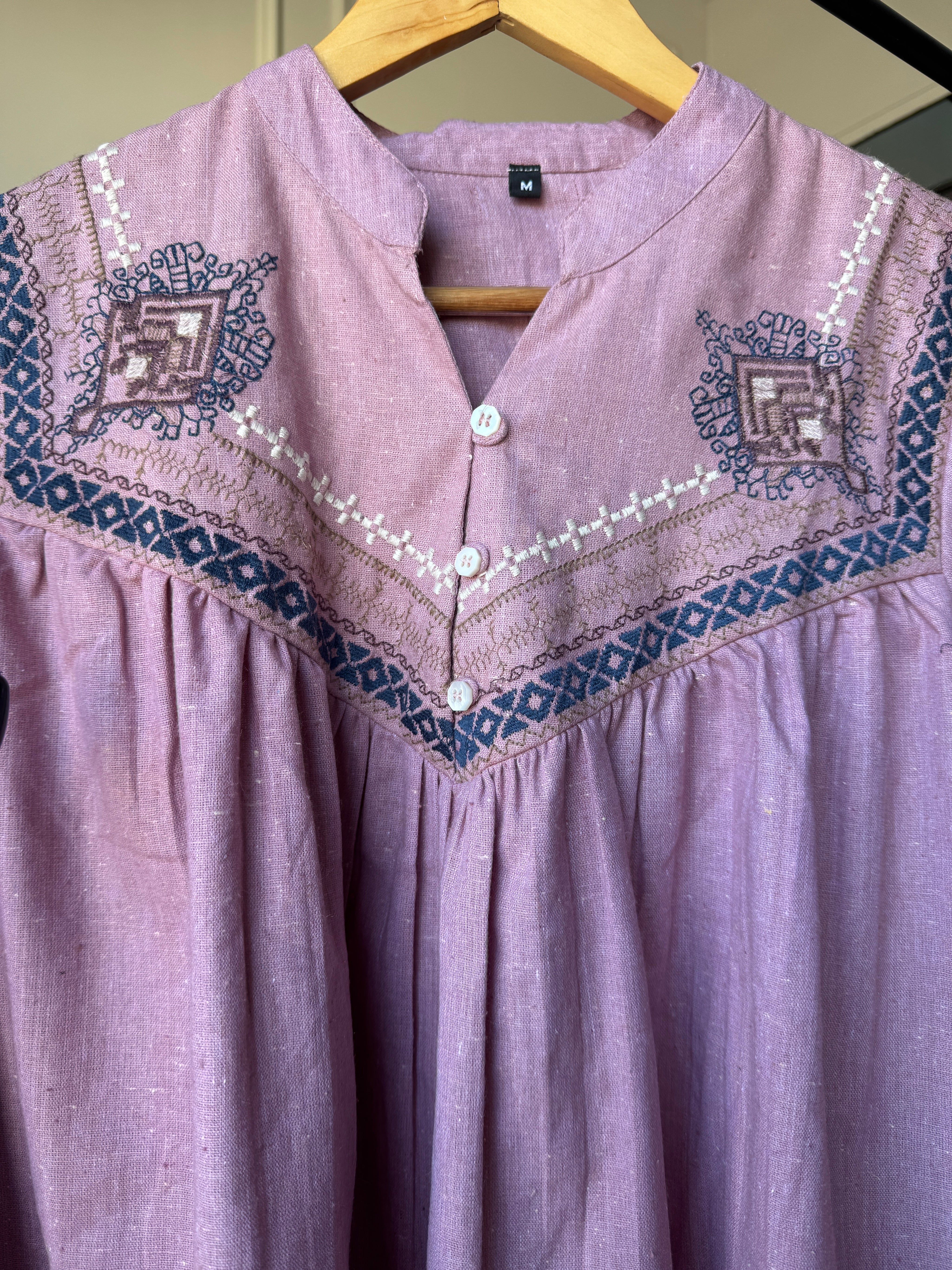 Neha Embroided Khadi Cotton Coord Set