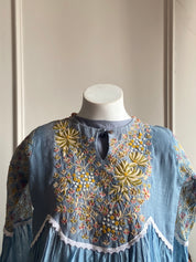 Devika short dress with pant mulchanderi