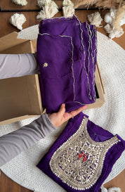 Parineeti Handwork Coord Set- Purple