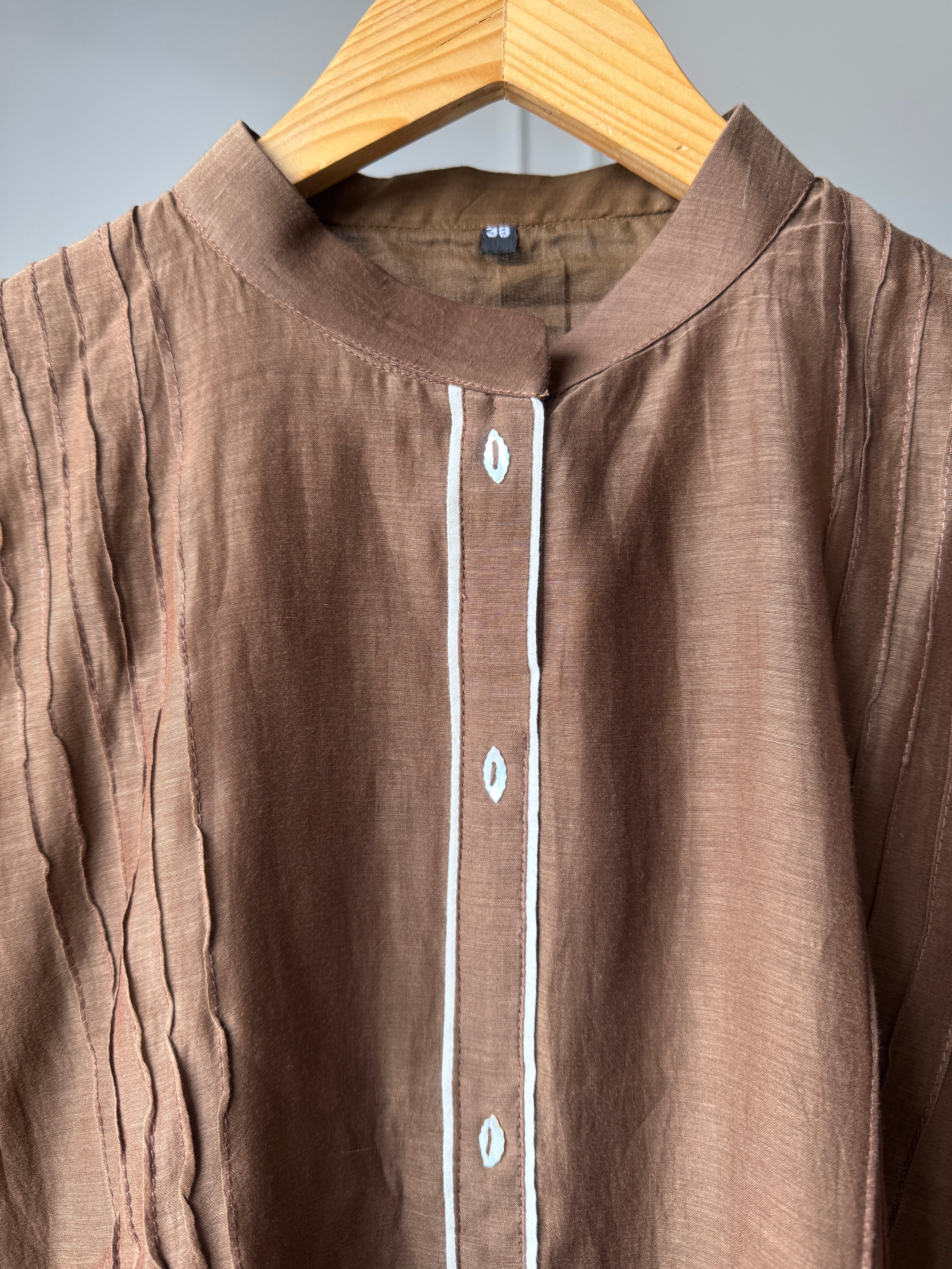 Sili Cut Work Mul Chanderi Dress
