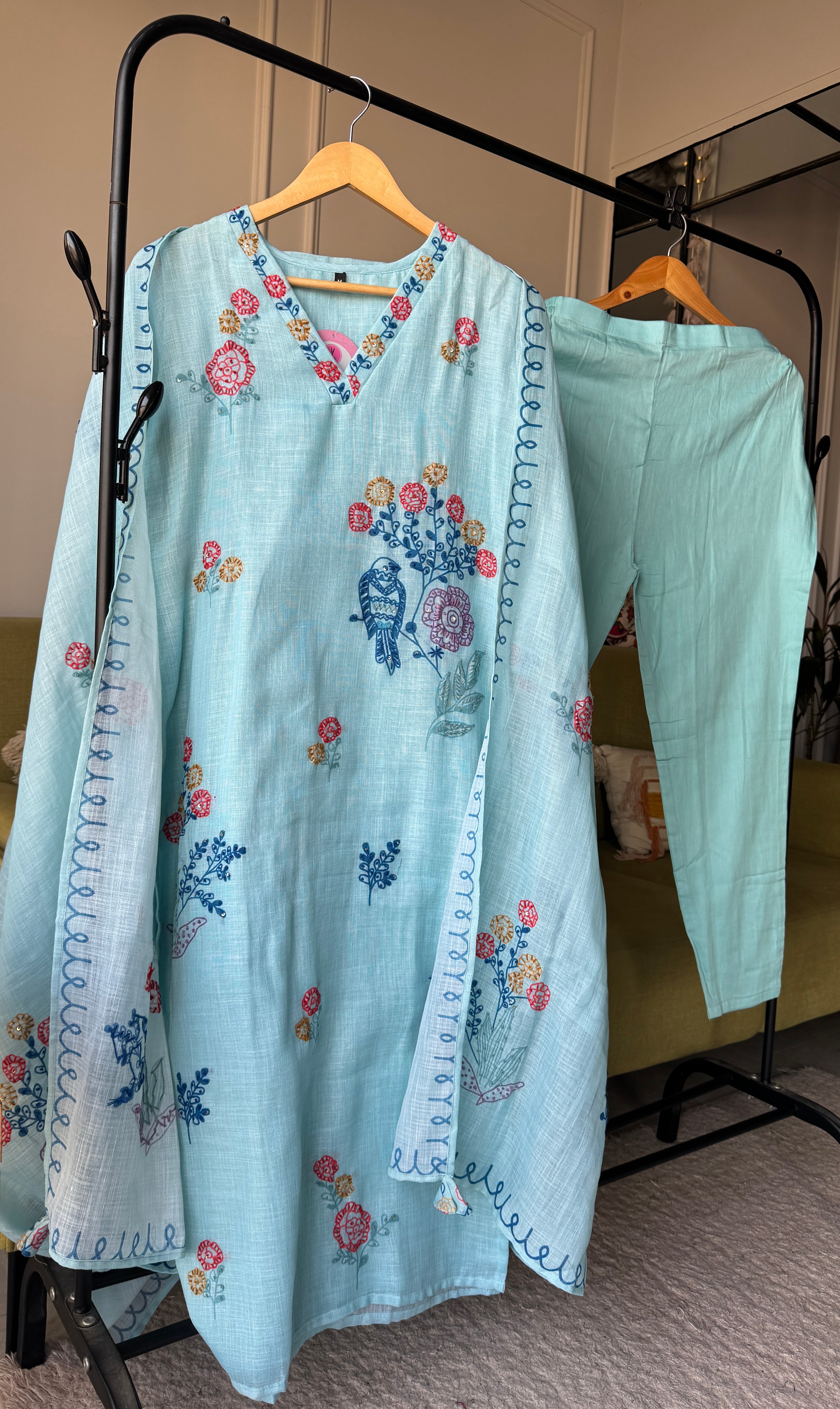 Sheenam Flower Embroided Dress