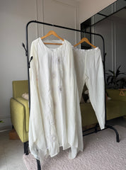 Siyu Embroided Dress- White