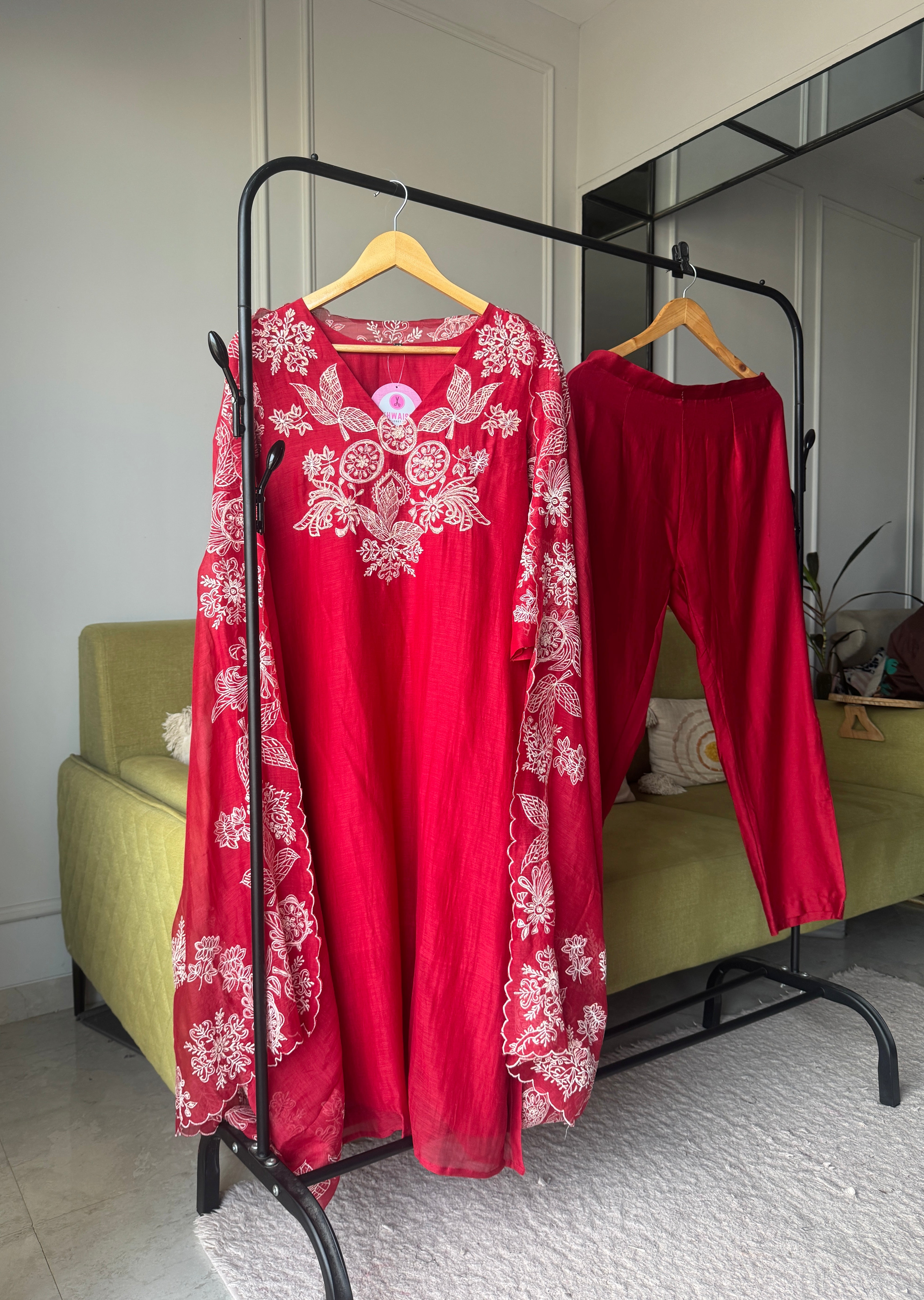 Varsha Mul Chanderi Embroided Dress