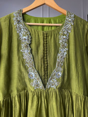 Pralambika Designer neck anarkali dress