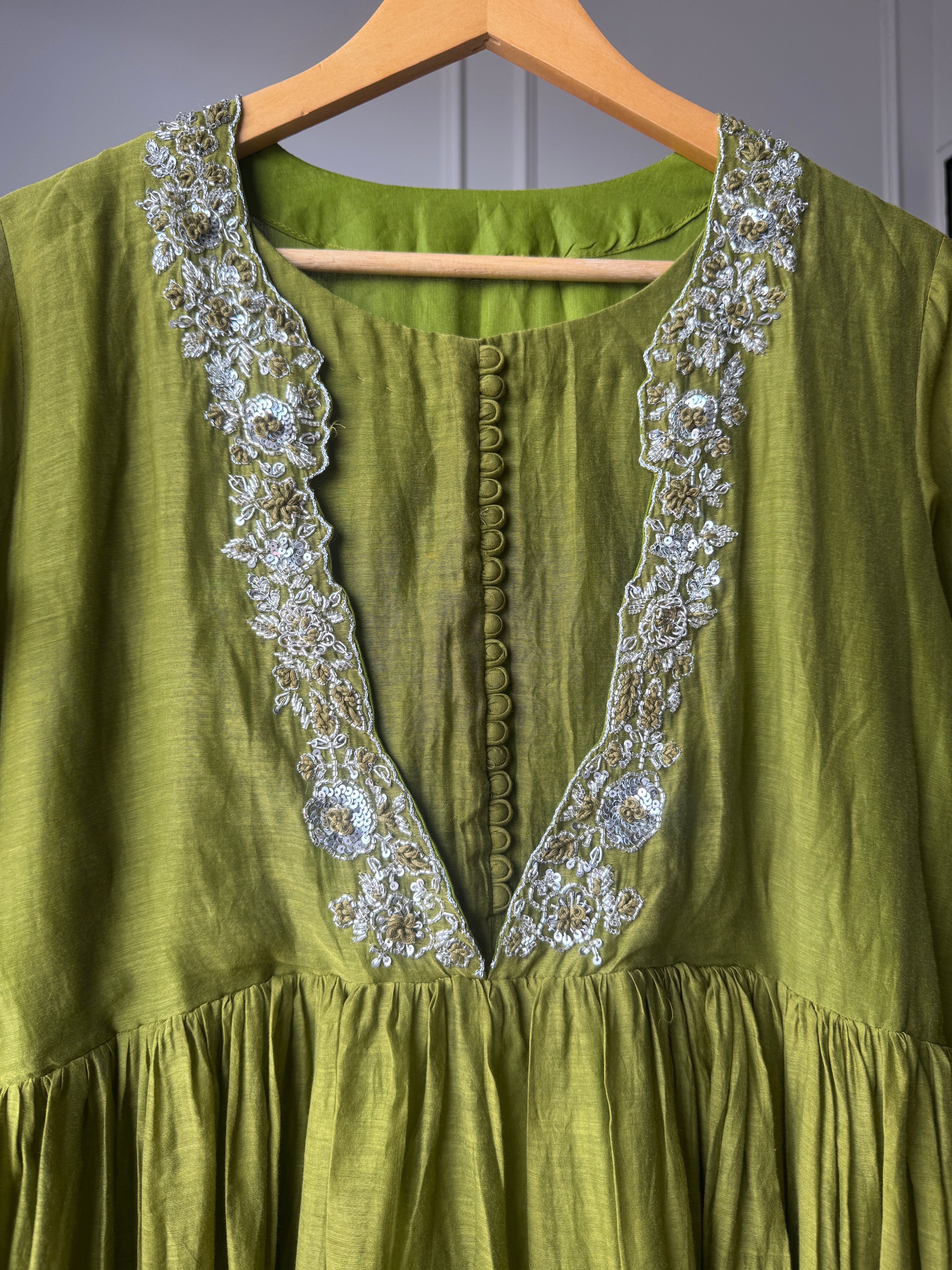 Pralambika Designer neck anarkali dress