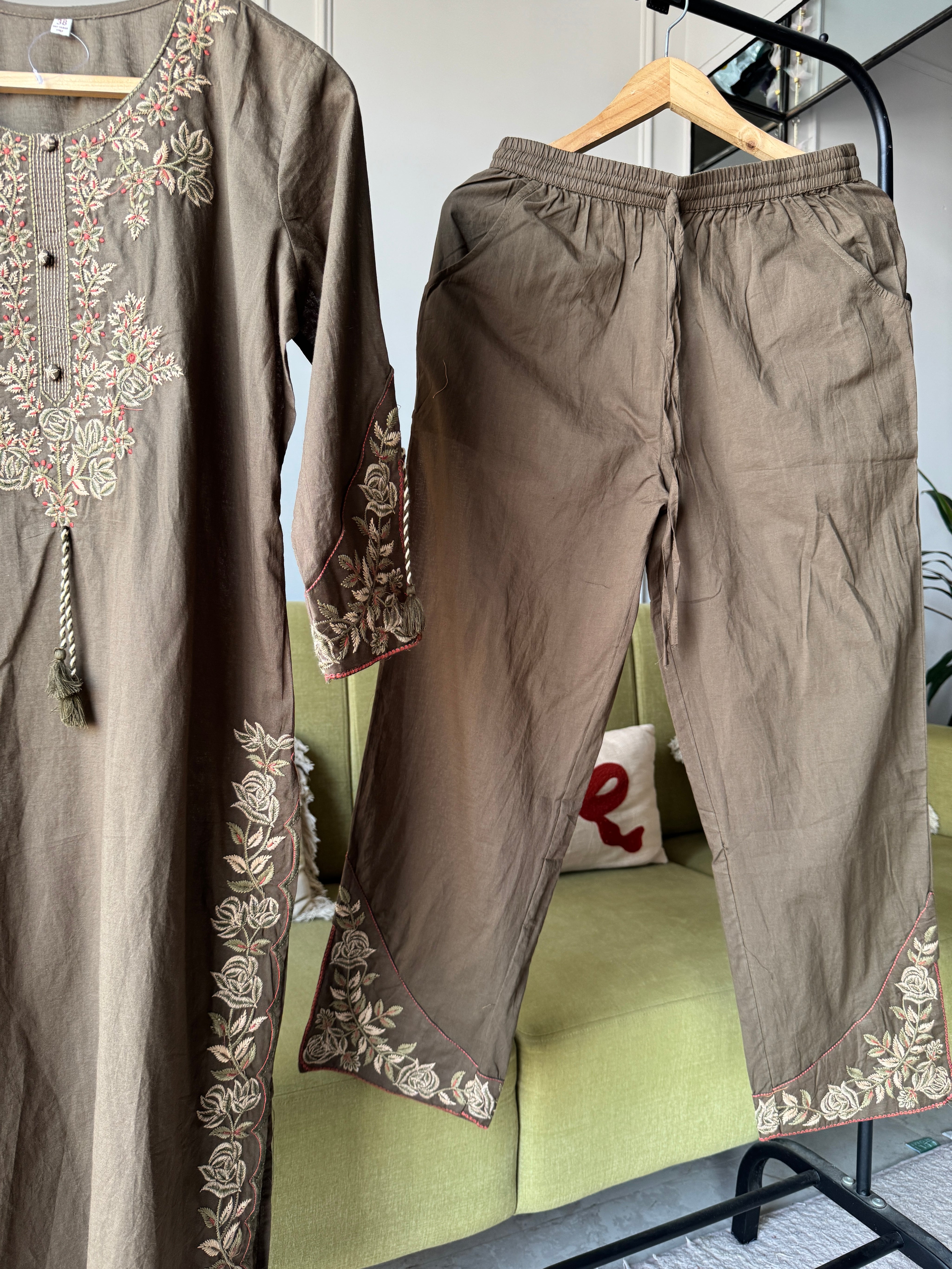 Meera Embroidered Cotton Dress