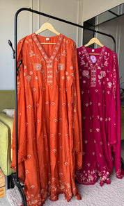 Kusum Cotton Embroided Dress
