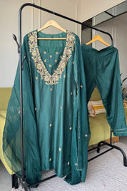 Anushka Handwork Bustier With Dupatta Dress