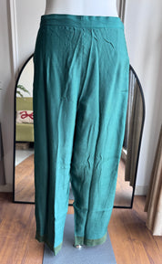 Noori Handwork Mul Chanderi Dress- Green