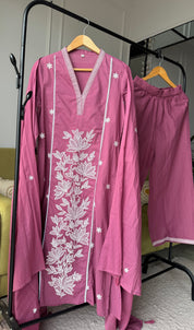 Neelam Cotton Embroided Drees