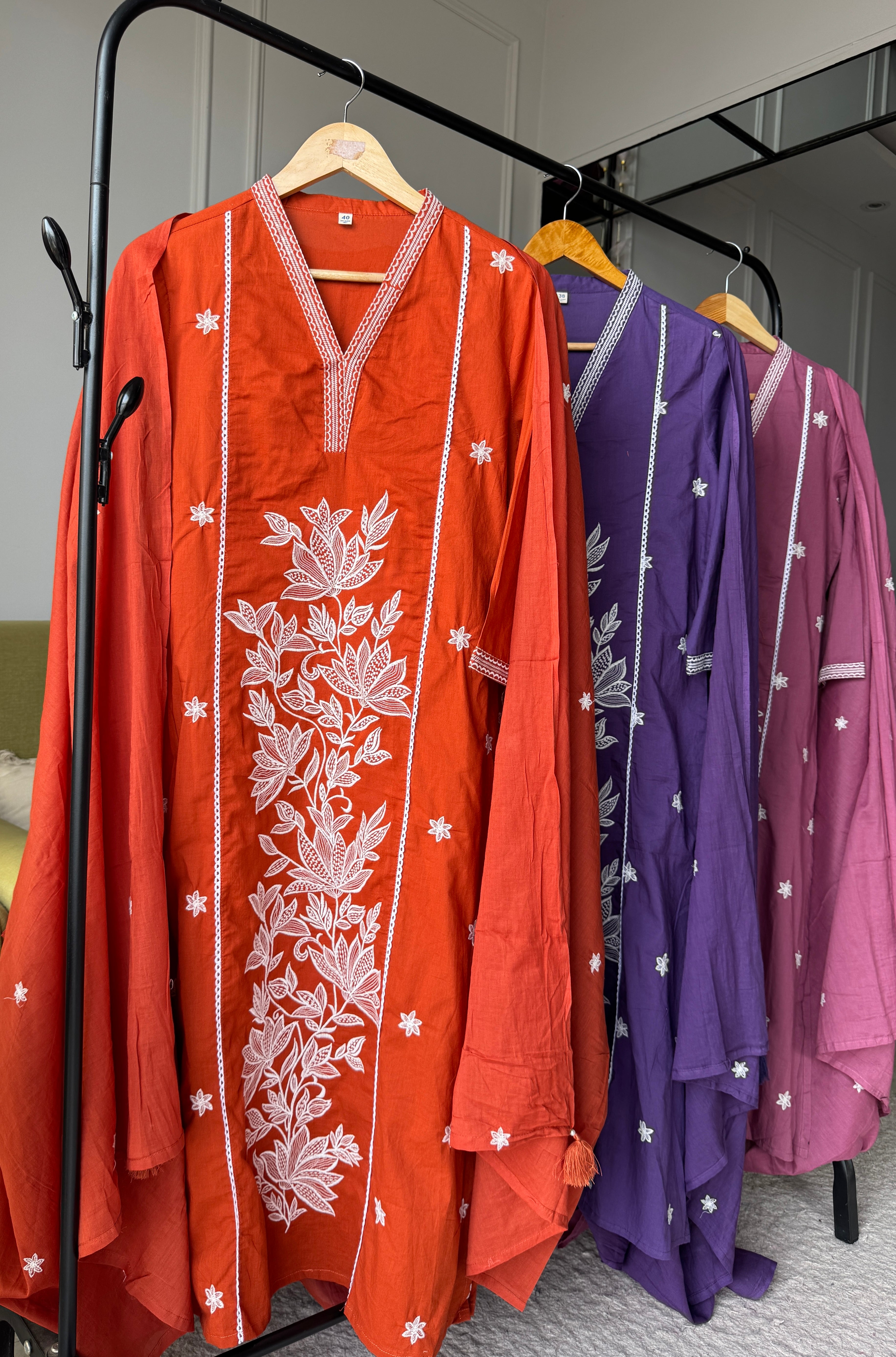 Neelam Cotton Embroided Drees