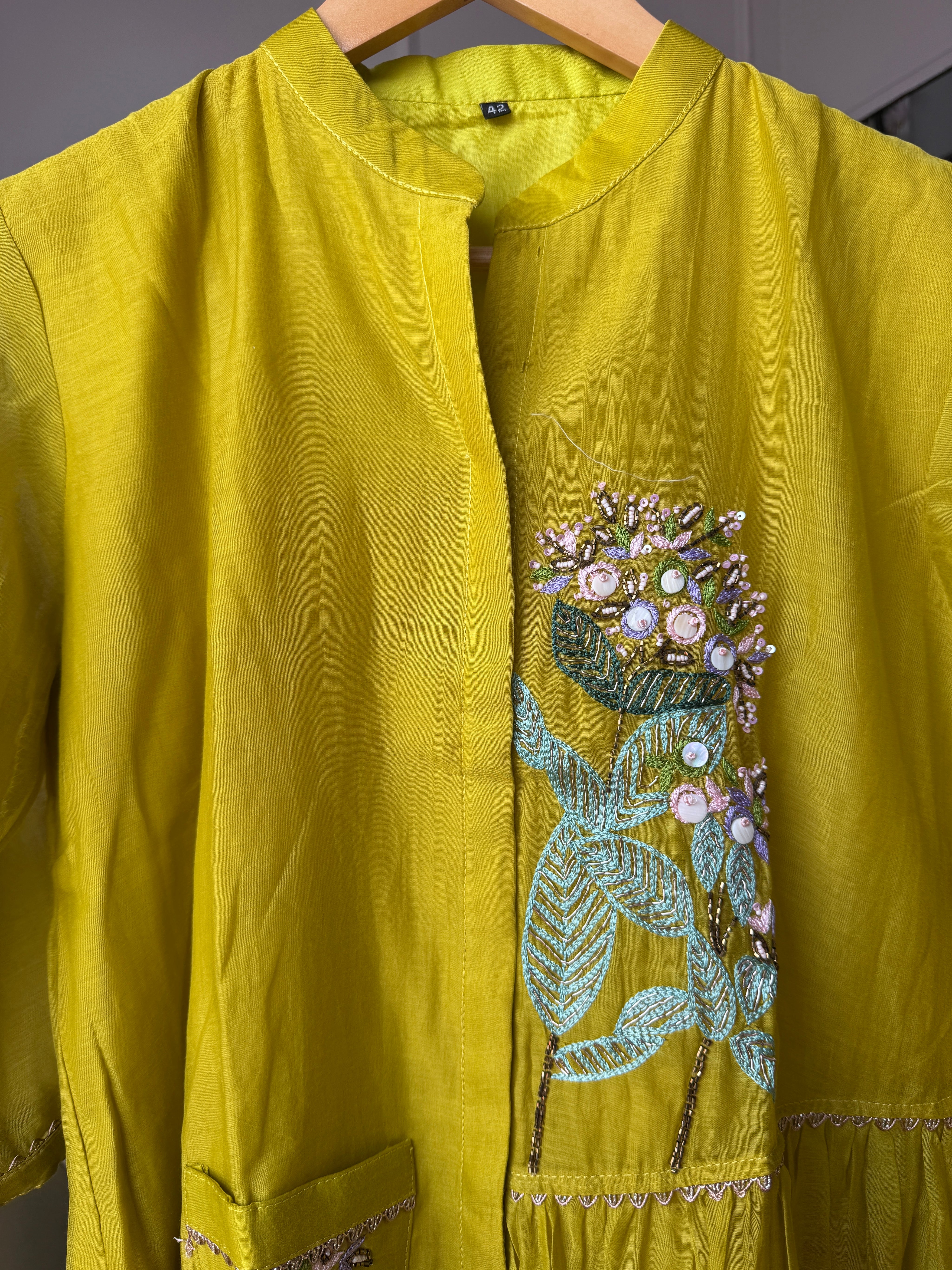 Kiki Handwork Mul Chanderi Coord Set