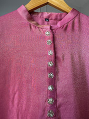 Kalpna Sequin Work Tissue Aline Kurta And Plazzo Set