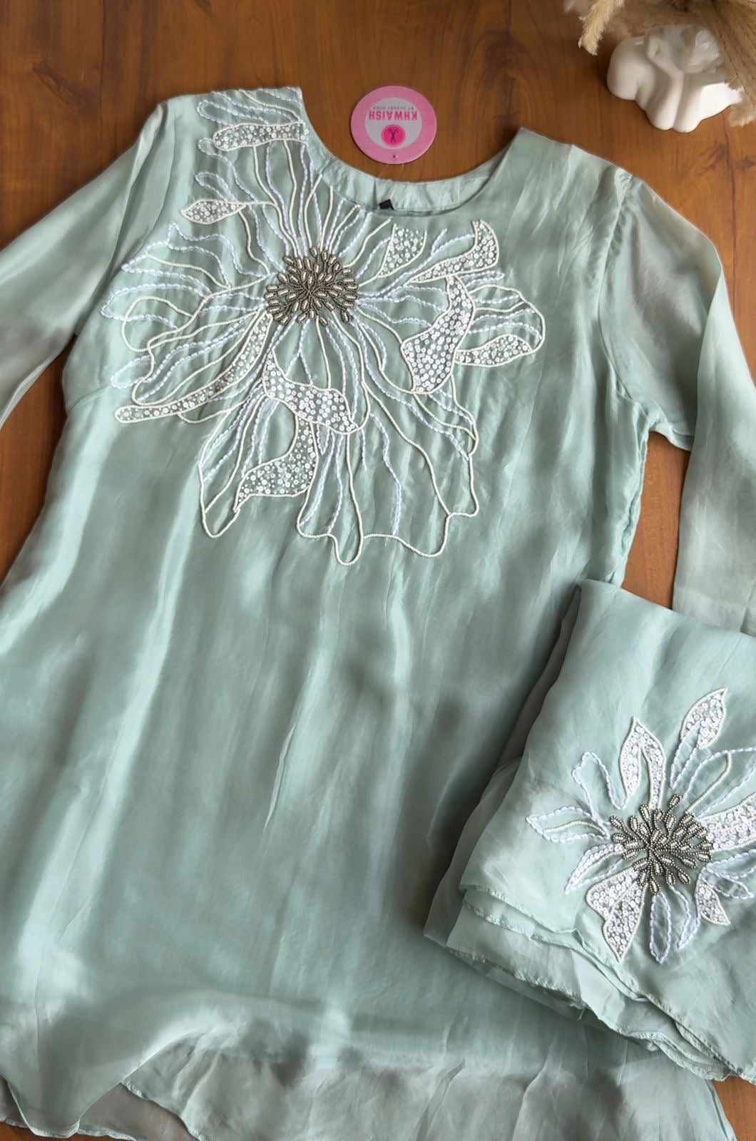 Nysa Handwork Coords  -Powder Blue (Make to Order)