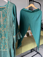 Haritha Handwork Dress- Green