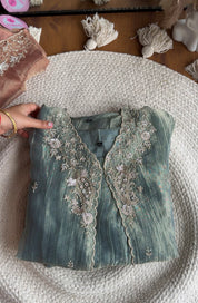 Shraddha  piece hand work Coords- Blue