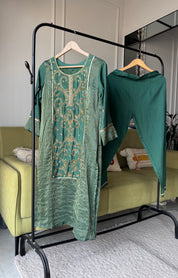 Haritha Handwork Dress- Green