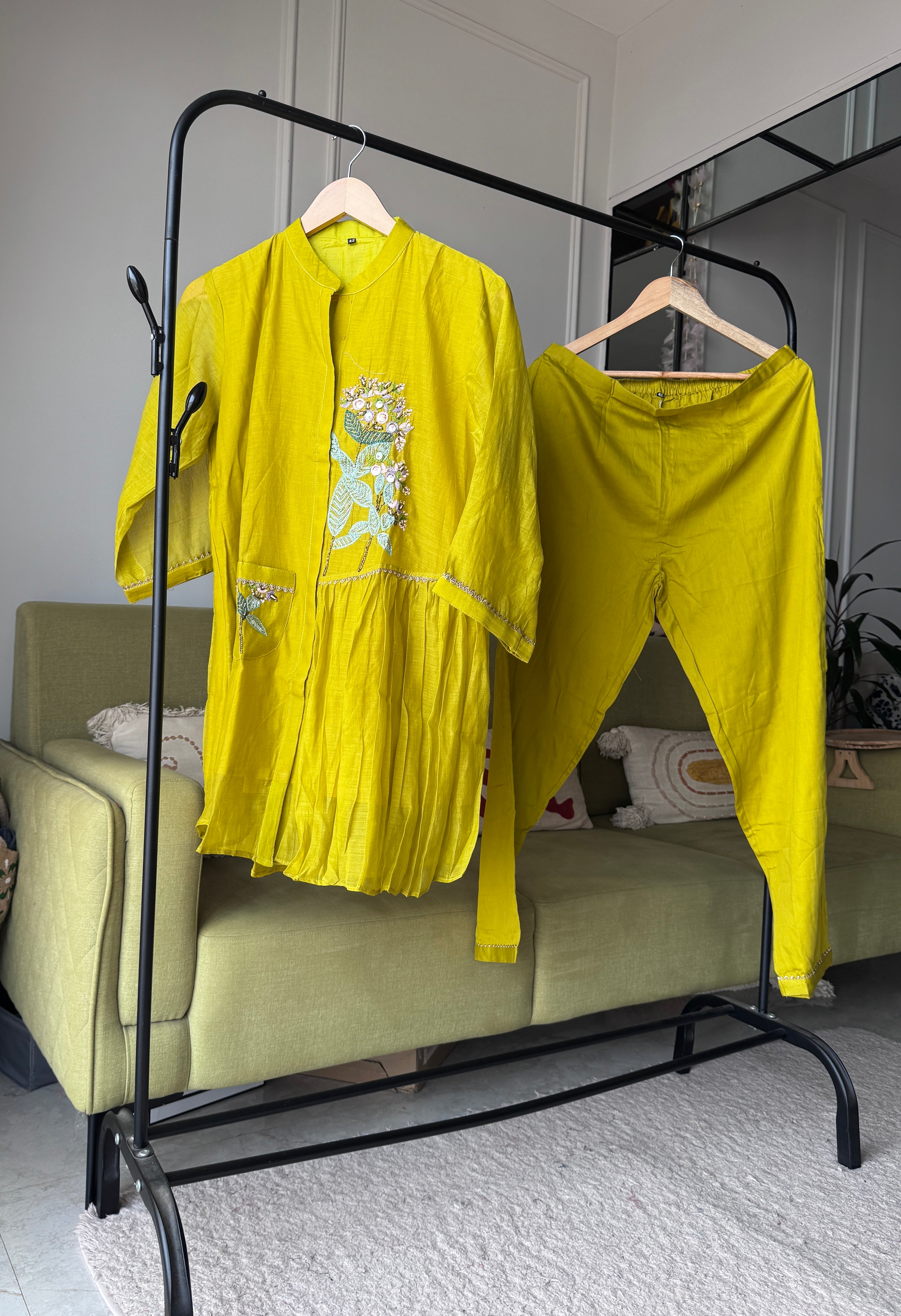 Kiki Handwork Mul Chanderi Coord Set