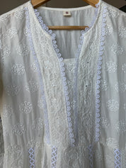 Payal Lakhnawi Anarkali Dress- White