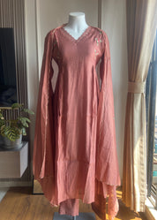 Maitri embroidered dress-Dust Rose