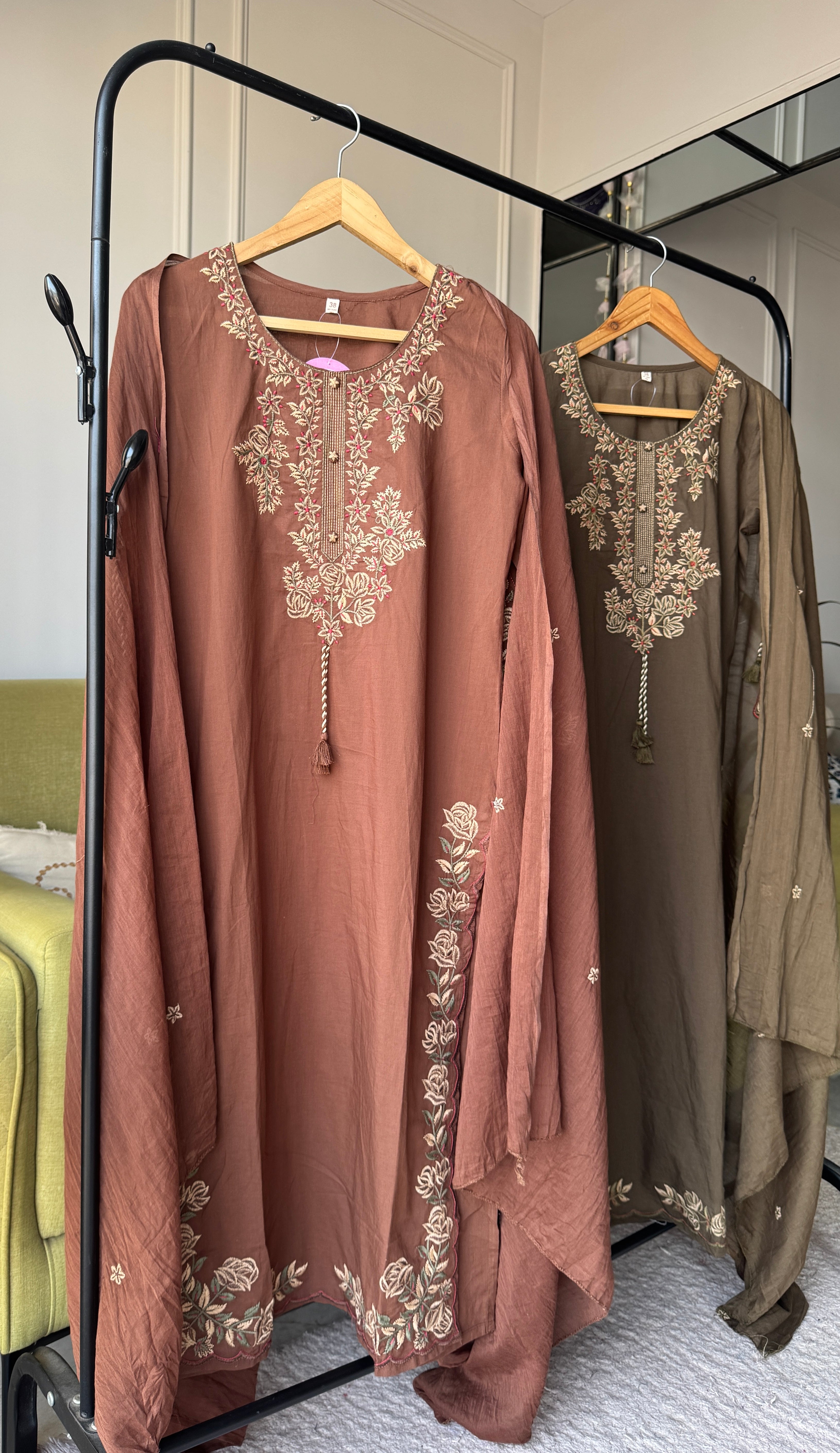 Meera Embroidered Cotton Dress