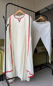 Hina Embroided Dupatta Lace Work Dress