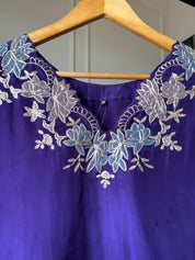 Apurva Silk Scalloped Leather Work Dress