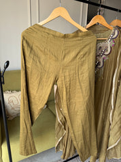 Sujatha Embroided Mul Chanderi Dress