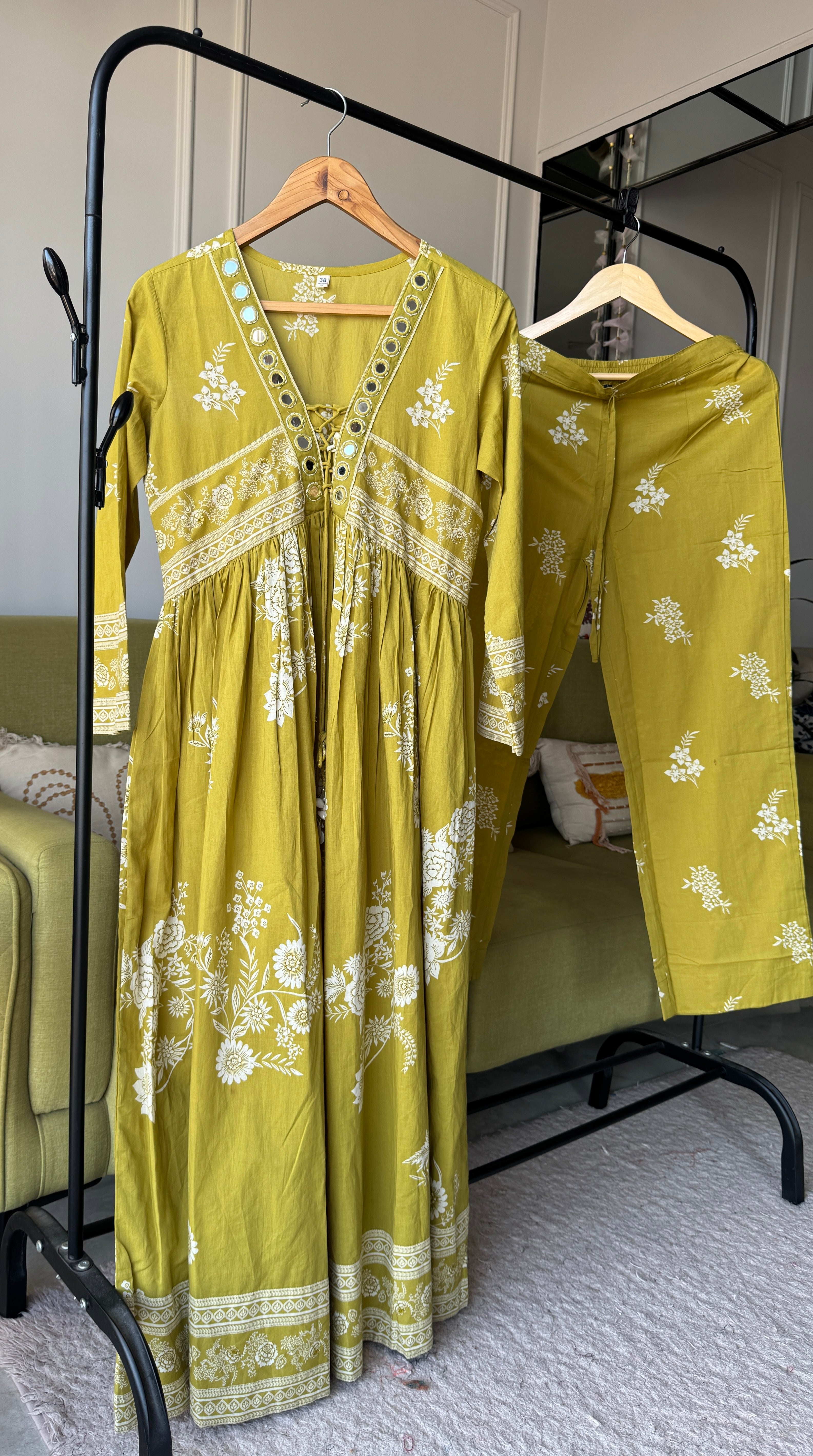 Ritika Mirror Work Anarkali Dress