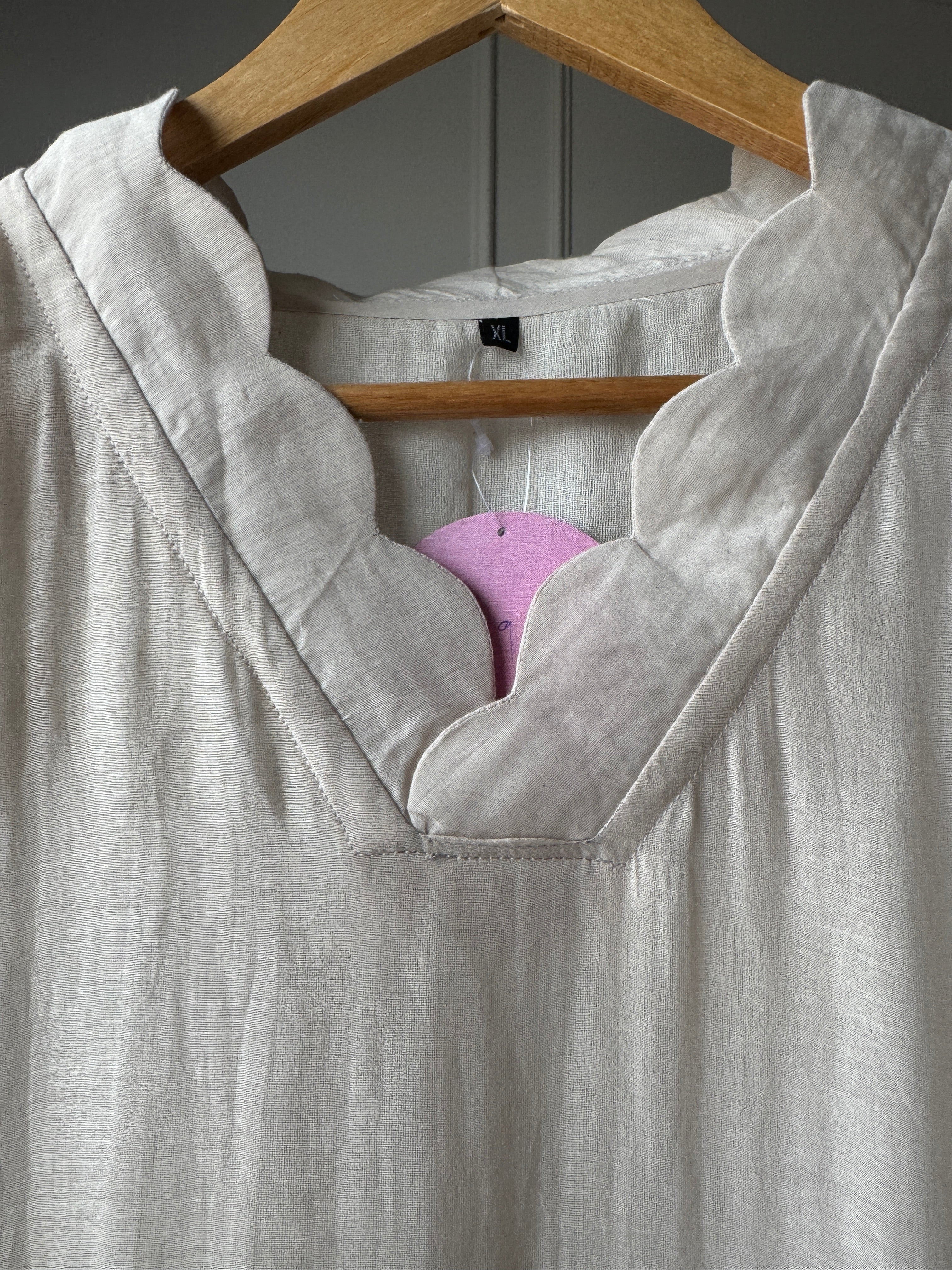 Chhaya Embroided Mul Chanderi Dress