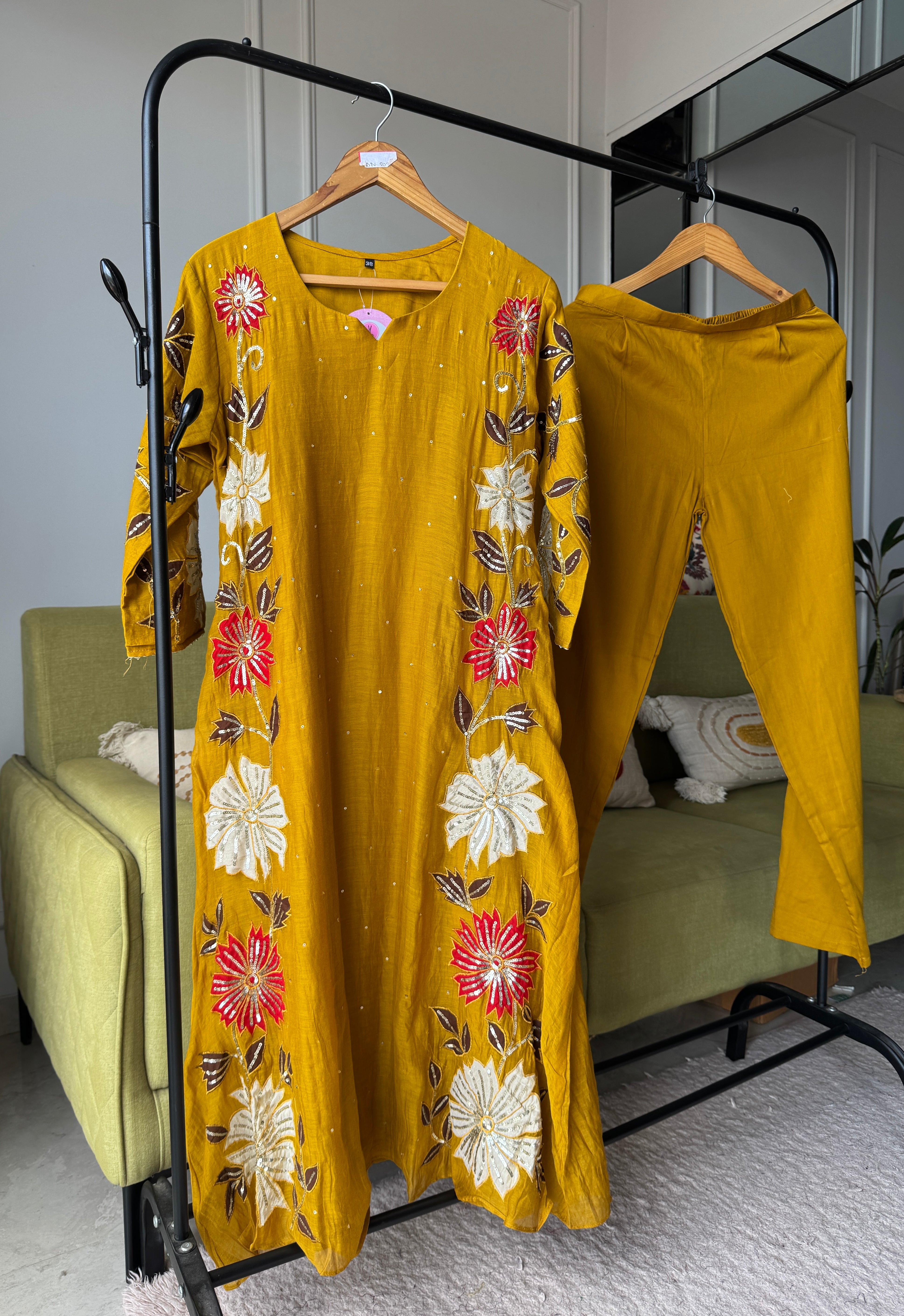 Bhavana Mul Chanderi Patchwork Dress