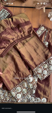 Mausami Mirror Work Farshi Salwar Dress