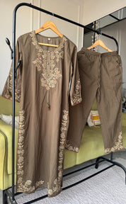 Meera Embroidered Cotton Dress