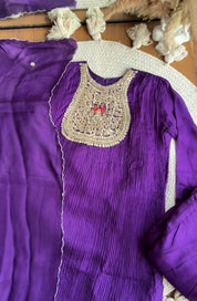 Parineeti Handwork Coord Set- Purple